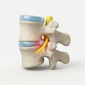 Sciatica treatment at McAlpine Chiropractic in Holland MI - disc compression on nerve root