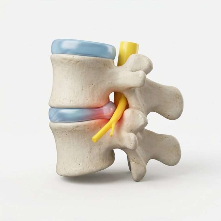 Sciatica treatment at McAlpine Chiropractic in Holland MI - disc compression on nerve root