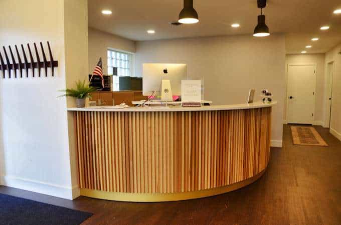 Front desk and reception at McAlpine Chiropractic Group in Holland, MI