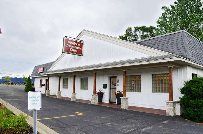 McAlpine Chiropractic Group office exterior at 500 West 17th Street, Holland, MI
