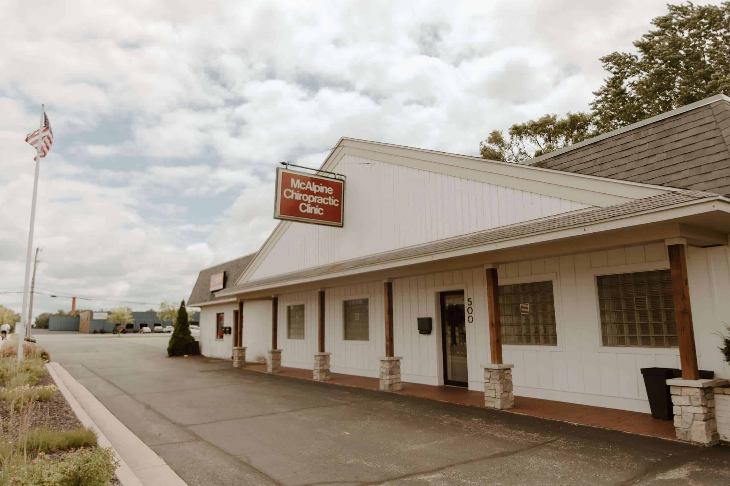 McAlpine Chiropractic Group office exterior at 500 West 17th Street, Holland, MI